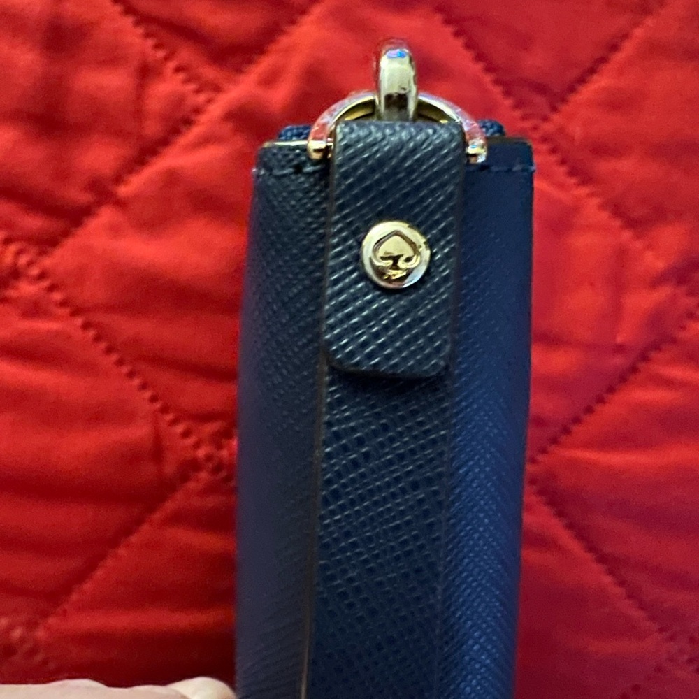Kate Spade Navy Blue Wallet with Gold Accent - Picture 5 of 16